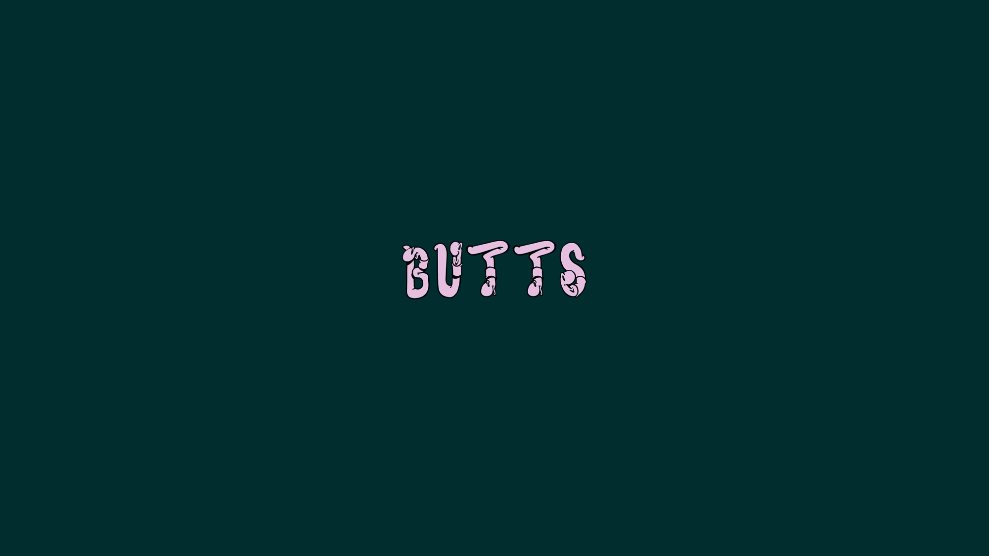 Butts Logo Worm Font
